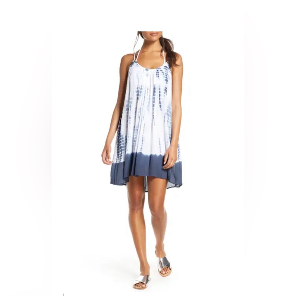 Elan Blue Tie Dye Cover-Up - XS